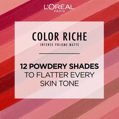 L'Oréal Paris Color Riche Intense Volume Matte lipstick 482 Mauve Indomptable