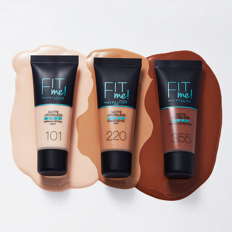 Maybelline New York Fit Me Matte Poreless Liquid Foundation Ideal For Normal To Oily Skin - Belle à Merveille