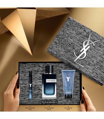 Yves Saint Laurent- Y Homme Eau de Parfum Coffret 100 ml + 10 ml + Shower Gel 50 ml
